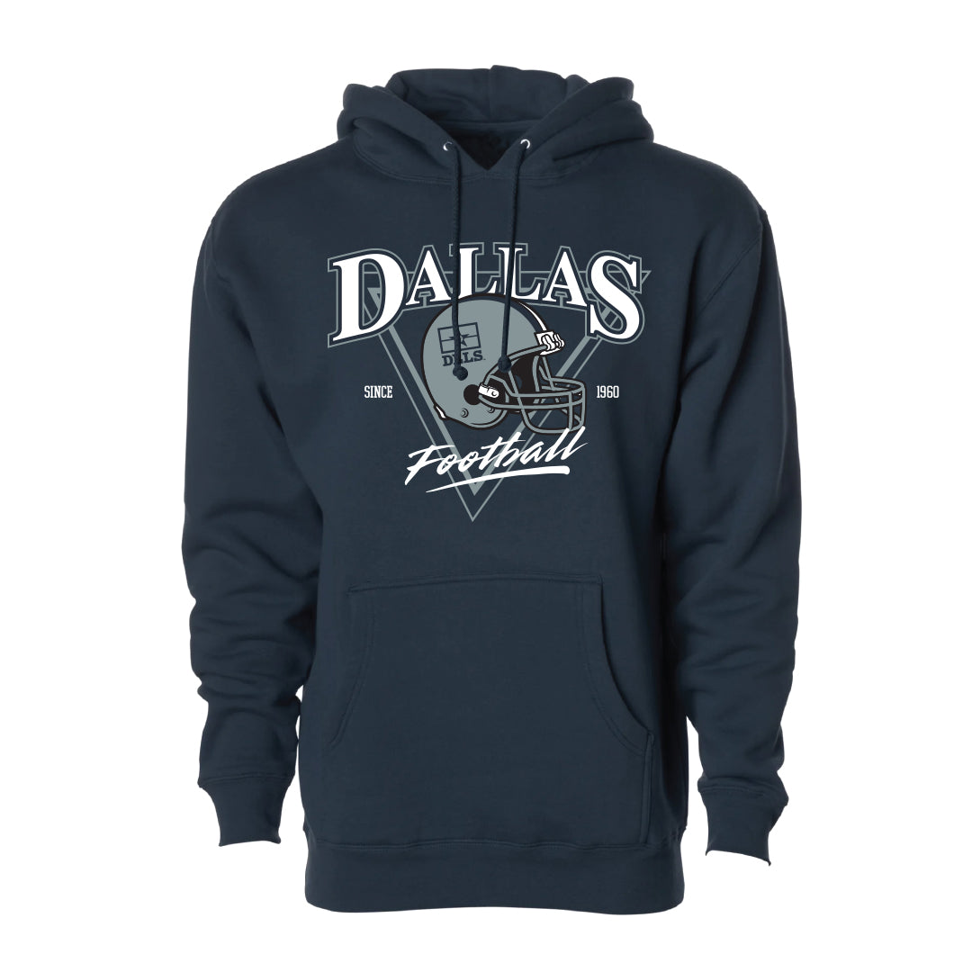 DLLS Football Helmet Hoodie Navy / XL