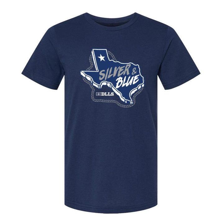 DLLS Silver and Blue Tee