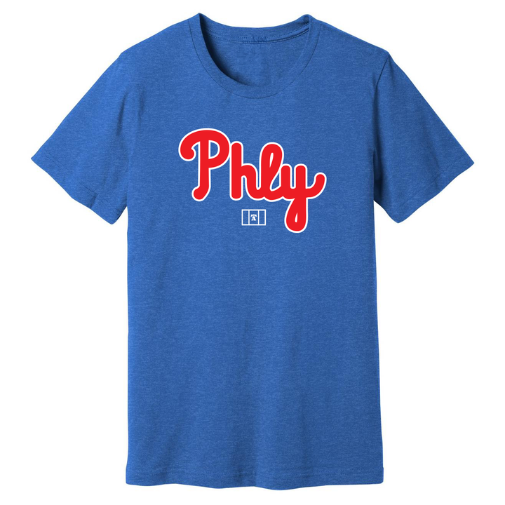PHLY Baseball Script Tee
