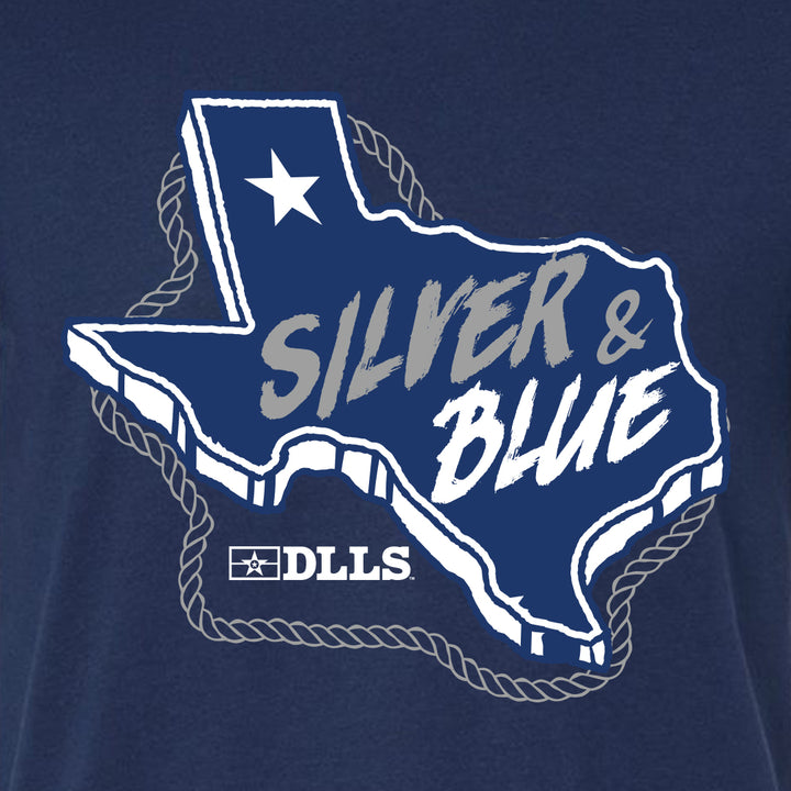 DLLS Silver and Blue Tee