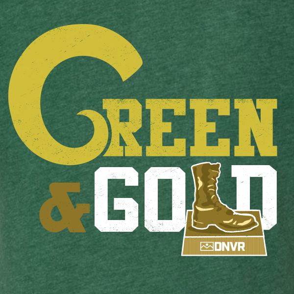 DNVR Rams Green & Gold Tee