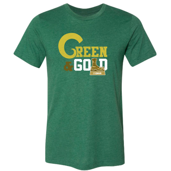 DNVR Rams Green & Gold Tee