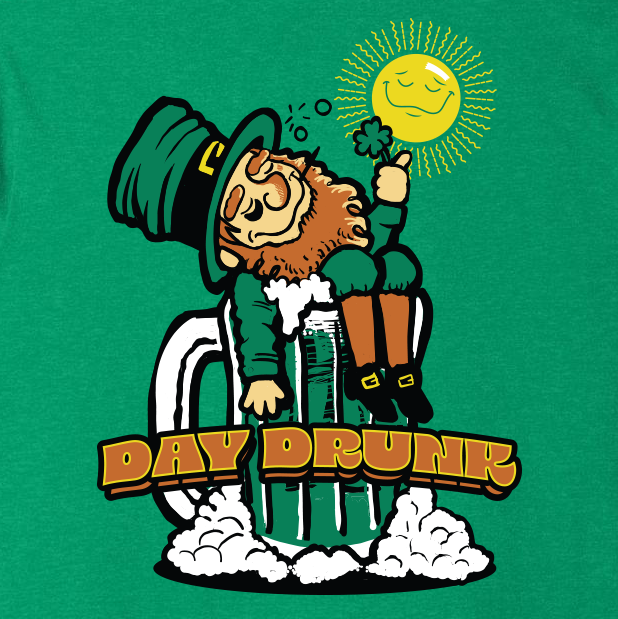 ALLCITY Day Drunk Leprechaun Tee