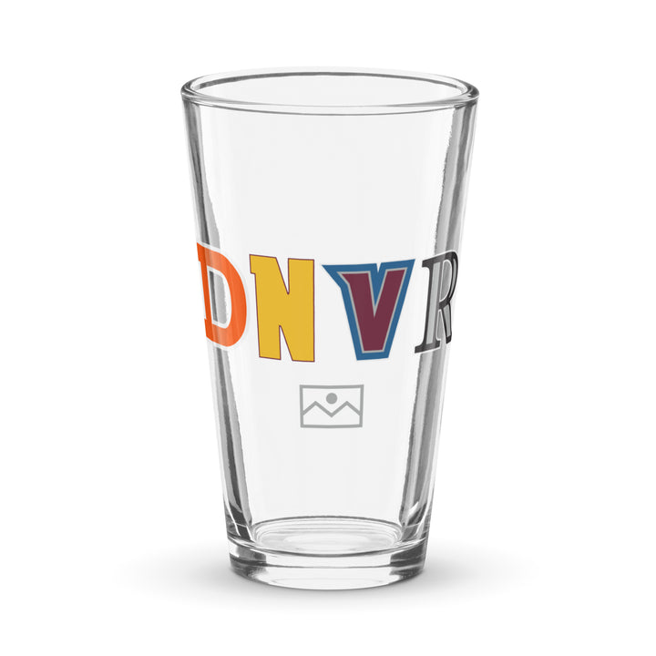 DNVR Letters Pint Glass