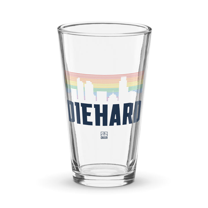 DNVR Diehard Rainbow Pint Glass