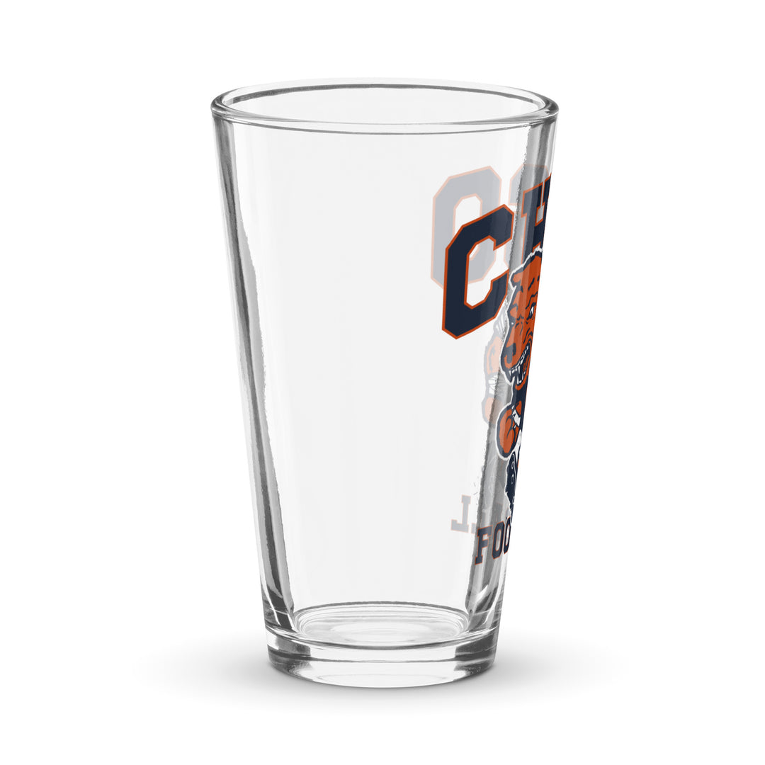 CHGO Football Pint Glass